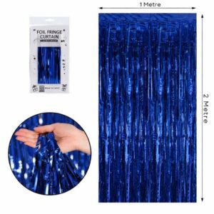 METALİZE LACİVERT ARKA PLAN PERDESİ 100X200CM